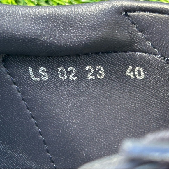 DIOR M-B101 SNEAKER CD DIAMOND MONOGRAM LOGO NAVY BLUE LEATHER SZ 40 NEW! - Picture 15 of 16